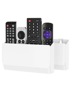Soporte de Control Remoto WALI 20.32 cm Adhesivo Blanco - 2 Unidades