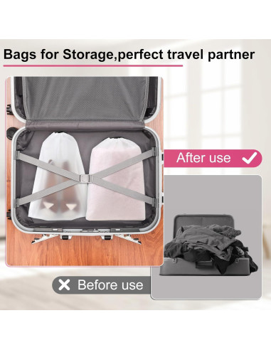 Vivinin 18 Bolsas para Zapatos 30cm x 40cm - Almacenamiento Viaje