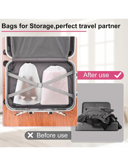 Vivinin 18 Bolsas para Zapatos 30cm x 40cm - Almacenamiento Viaje