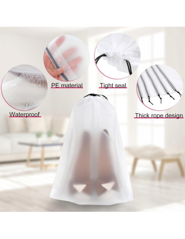 Vivinin 18 Bolsas para Zapatos 30cm x 40cm - Almacenamiento Viaje