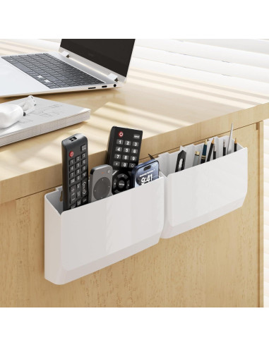 Soporte de Control Remoto WALI 20.32 cm Adhesivo Blanco - 2 Unidades