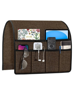 Caddy Organizador de Reposabrazos Joywell Chocolate 6 Bolsillos
