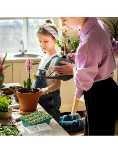 Bandeja para Iniciar Semillas POROLIR 10PCS Verde 12 Celdas