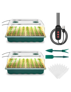 Kit de Inicio de Semillas Ryscam con Luz y 96 Celdas