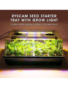 Kit de Inicio de Semillas Ryscam con Luz y 96 Celdas 2