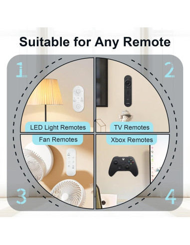 Soporte Magnético Autoadhesivo para Control Remoto Vaszu - 6 Unidades