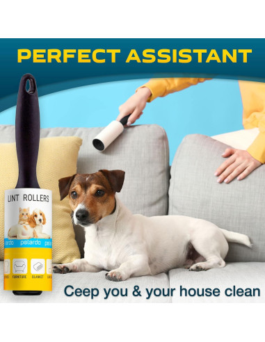 Rodillos para Pelusa Polardo - 5 Pcs, 450 Hojas Pegajosas