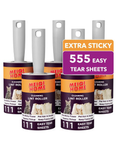 Rodillos Quitapelos para Mascotas MEIQIHOME 5 Mangos 555 Hojas