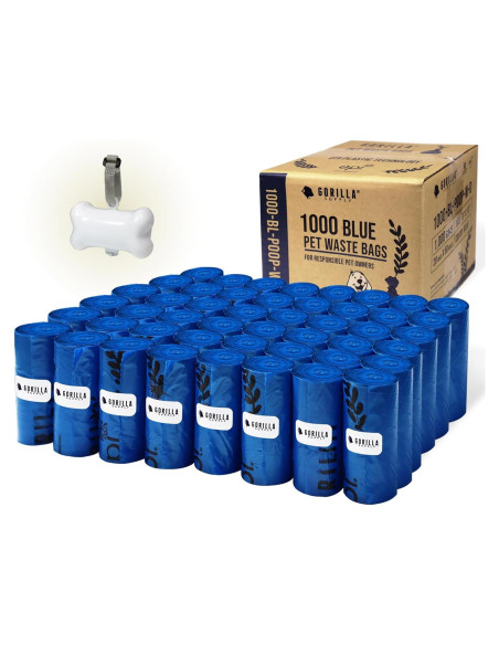 Bolsas de Desechos para Perros GORILLA SUPPLY 1000 Unidades 23x33cm
