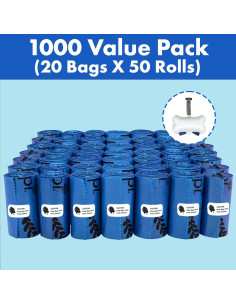 Bolsas de Desechos para Perros GORILLA SUPPLY 1000 Unidades 23x33cm 2