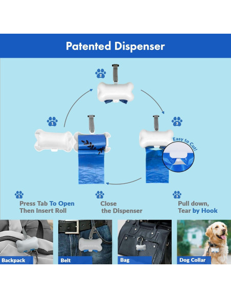 Bolsas de Desechos para Perros GORILLA SUPPLY 1000 Unidades 23x33cm