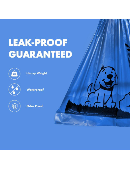 Bolsas de Desechos para Perros GORILLA SUPPLY 1000 Unidades 23x33cm