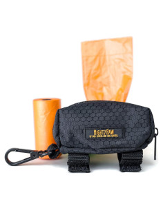 Soporte para bolsas de excremento de perro Mighty Paw - Negro