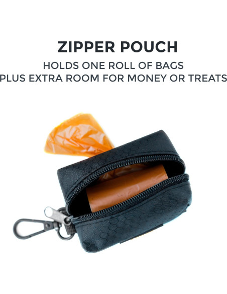 Soporte para bolsas de excremento de perro Mighty Paw - Negro