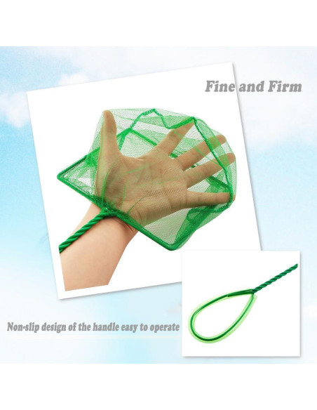 Paquete de 3 Redes de Pesca DQITJ 15 cm Antideslizantes