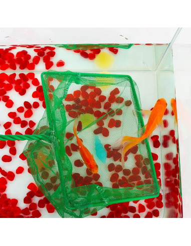 Paquete de 3 Redes de Pesca DQITJ 15 cm Antideslizantes