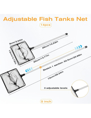 Red de Acuario SynHHergyx 35-71 cm Mango Extensible