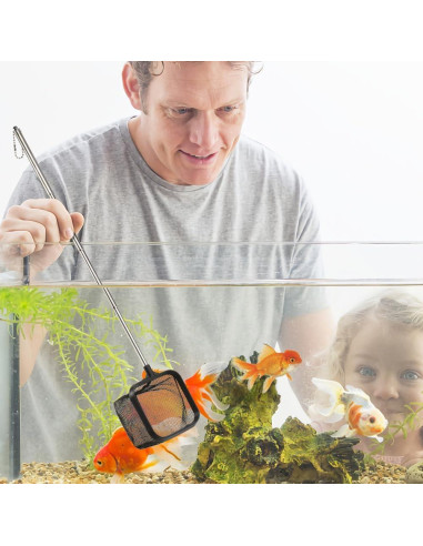 Red de Acuario DaToo 3" Nylon Nano con Mango Telescópico 15-40cm