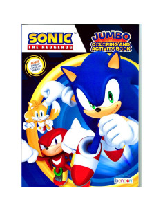 Libro de Colorear Sonic The Hedgehog + Set de Stickers 300 pcs 2