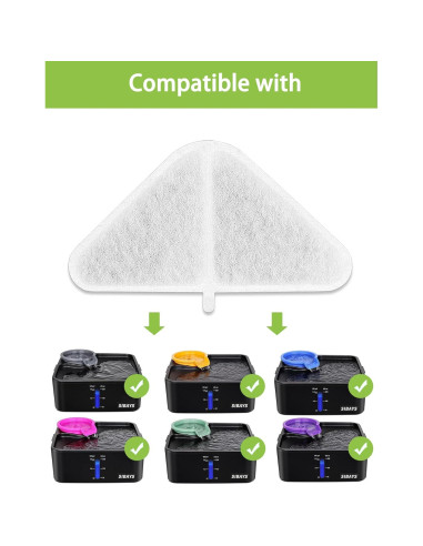 Filtros de Reemplazo SIBAYS para Fuente de Agua 6+6+6 Pack