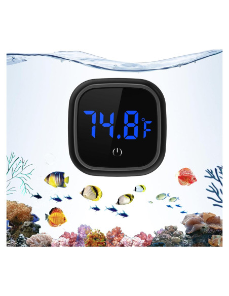 Termómetro Digital de Acuario Ankilo PS74B Pantalla LED HD