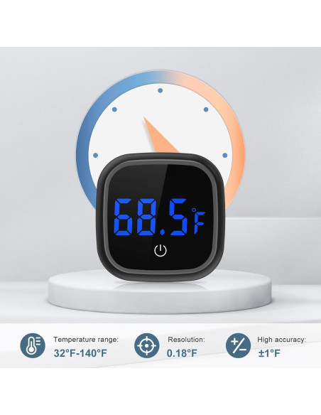 Termómetro Digital de Acuario Ankilo PS74B Pantalla LED HD