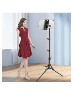 Soporte de trípode ajustable SAMHOUSING para tablet 4.7-13"