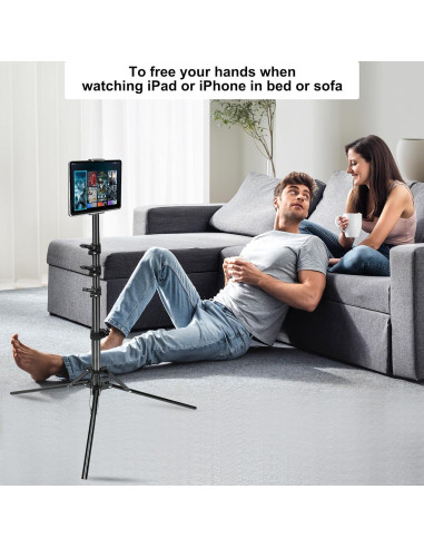 Soporte de trípode ajustable SAMHOUSING para tablet 4.7-13"