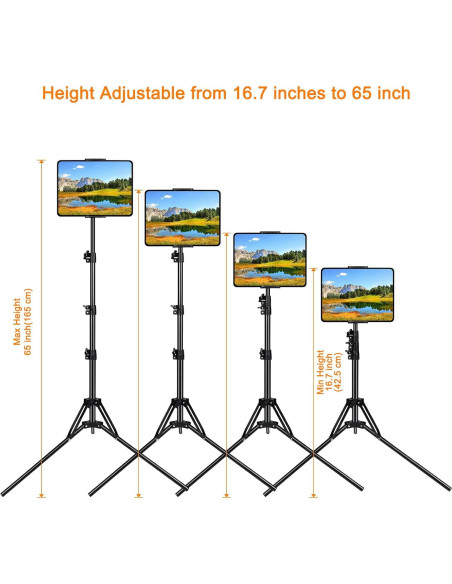 Soporte de trípode ajustable SAMHOUSING para tablet 4.7-13"