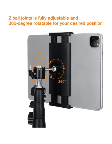 Soporte de trípode ajustable SAMHOUSING para tablet 4.7-13"