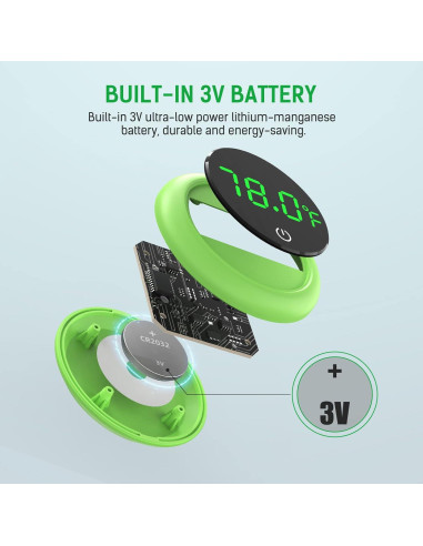 Termómetro Digital LED PAIZOO para Acuario 0-60C