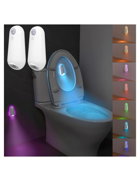 Luz Nocturna para Inodoro ONXE con Sensor de Movimiento - Paquete de 2
