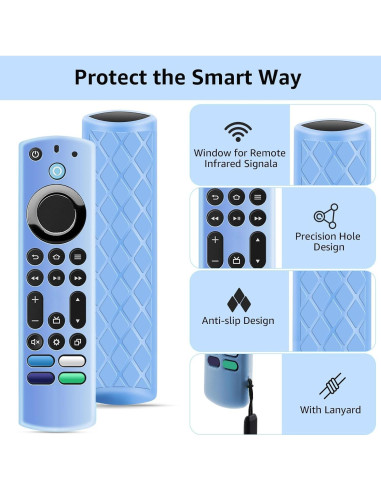 Funda de Silicona OneBom para Control Remoto Fire TV 6.2"