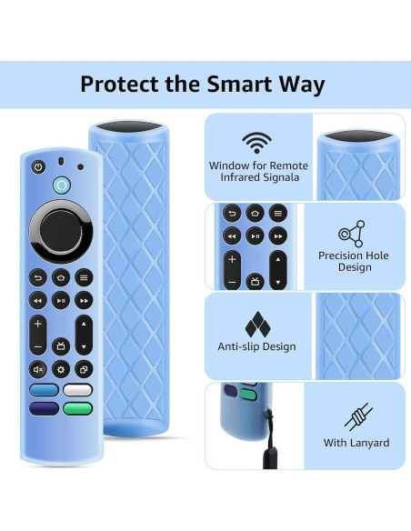 Funda de Silicona OneBom para Control Remoto Fire TV 6.2"