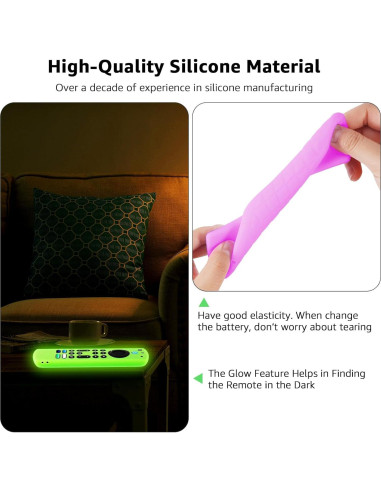 Funda de Silicona OneBom para Control Remoto Fire TV 6.2"