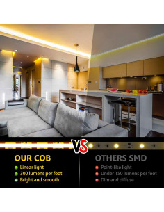 Tira de Luz LED COB Emitever 10M 3000K Regulable 24V 2