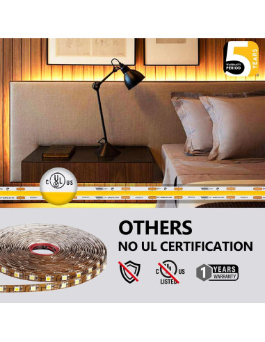 Tira de Luz LED COB Emitever 10M 3000K Regulable 24V