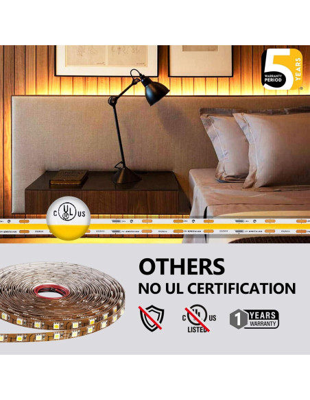 Tira de Luz LED COB Emitever 10M 3000K Regulable 24V