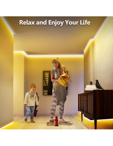 Tira de Luz LED COB Emitever 10M 3000K Regulable 24V