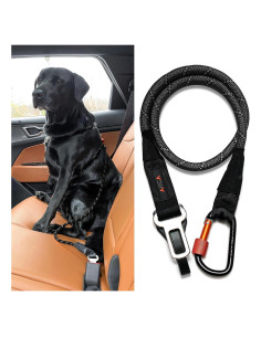 Cinturón de Seguridad para Perros ARCA PET Negro - Reflectante