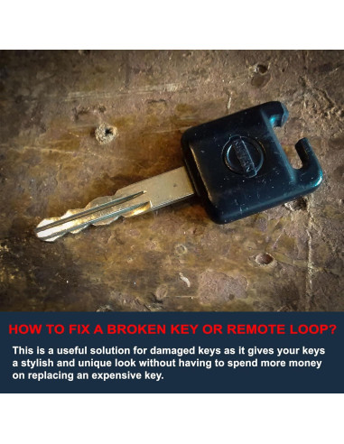 Funda de Llave de Cuero KARENSKEYS Negra Unisex