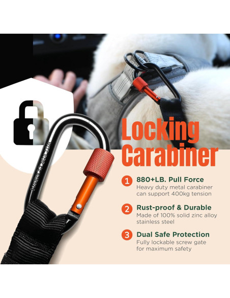 Cinturón de Seguridad para Perros ARCA PET Negro - Reflectante