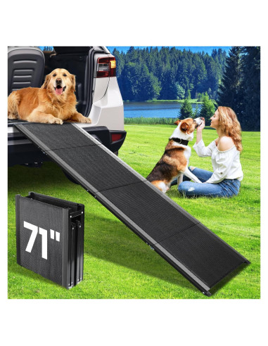 Rampa Plegable para Perros JTSIOV 180cm Antideslizante 113kg