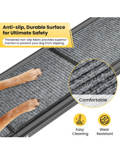 Rampa para Perros Plegable YOOKESEN 67x17.3 cm Antideslizante 2