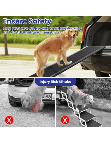 Rampa Plegable para Perros JTSIOV 180cm Antideslizante 113kg