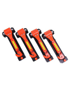 Kit de Seguridad Vehicular GoDeCho 4 Piezas Martillo y Cortador