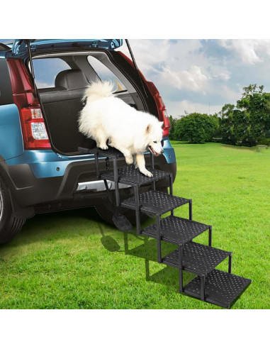 Escalera Plegable para Perros Heeyoo - 6 Pasos Antideslizante