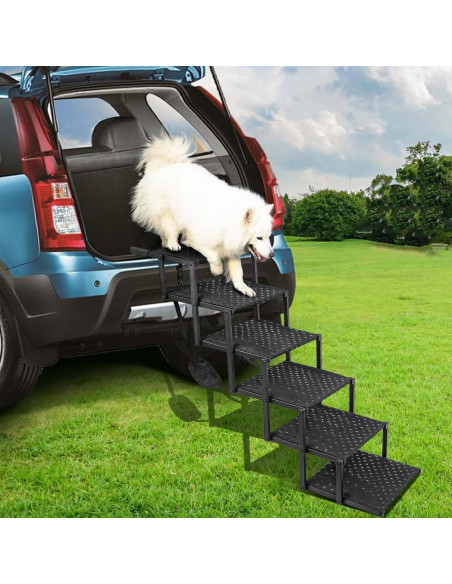 Escalera Plegable para Perros Heeyoo - 6 Pasos Antideslizante