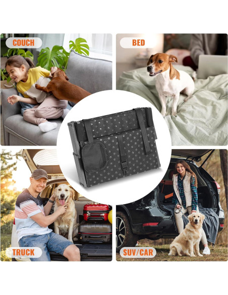 Escalera Plegable para Perros Heeyoo - 6 Pasos Antideslizante