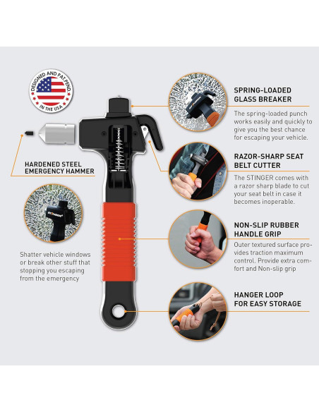 Herramienta de Escape Stinger Super Duty - Martillo y Cortador Herramienta de Escape Stinger Super Duty - Martillo y Cortador